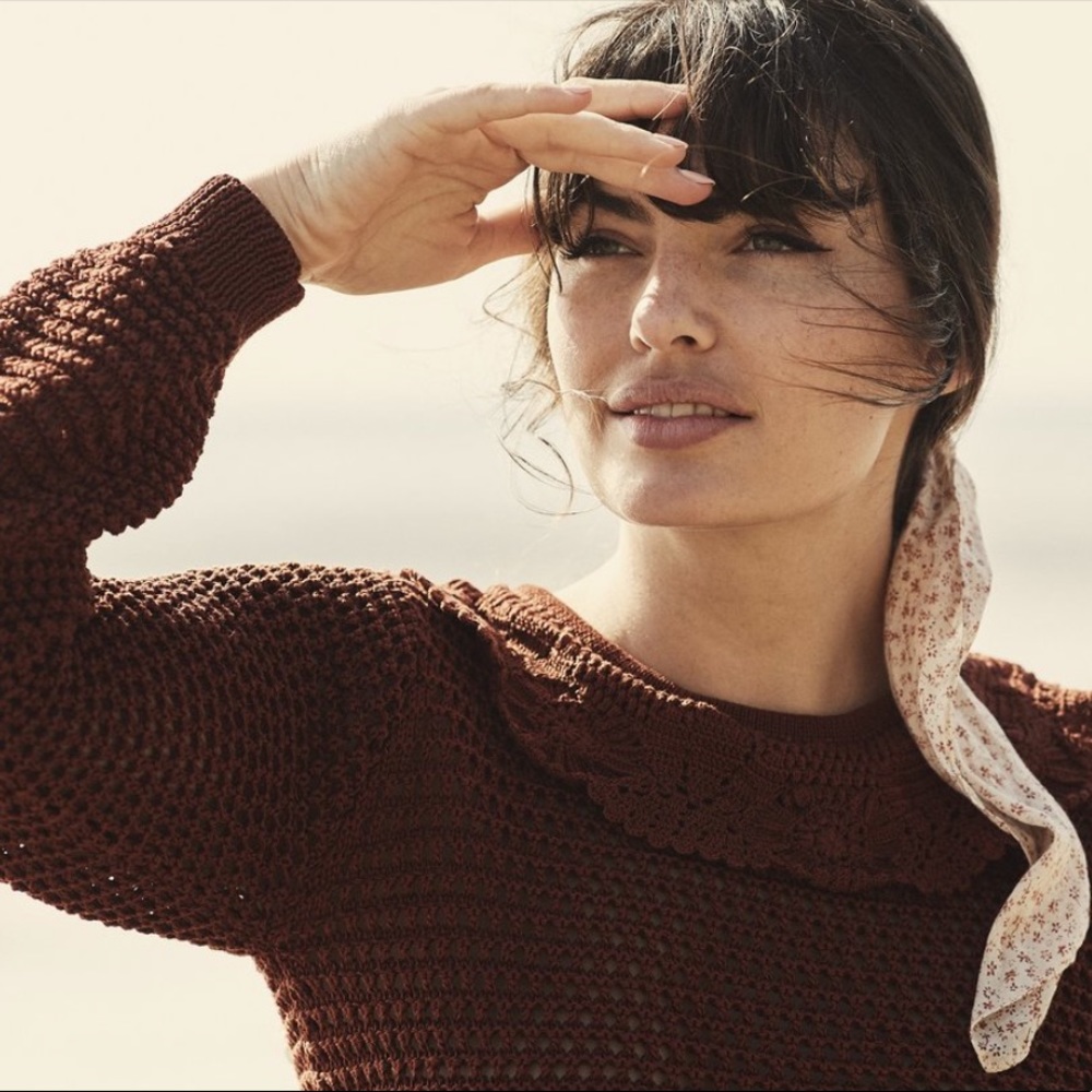 DÔEN Talia Sweater in Chile (S)